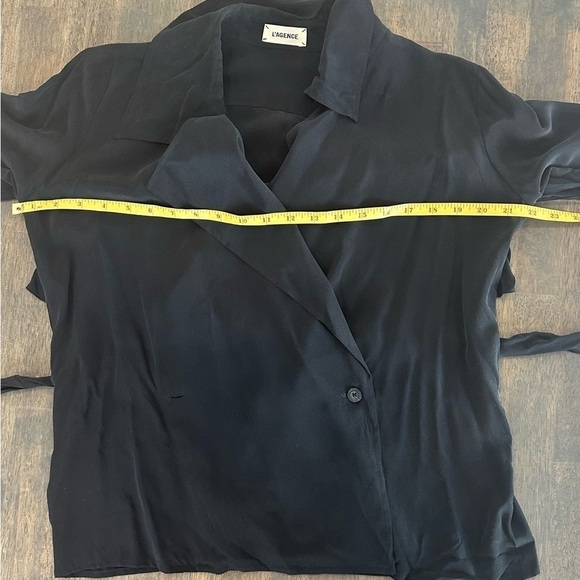 L’agence Silk Wrap Blouse - Picture 9 of 10